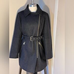 MICHAEL KORS Double Breasted Wool Coat